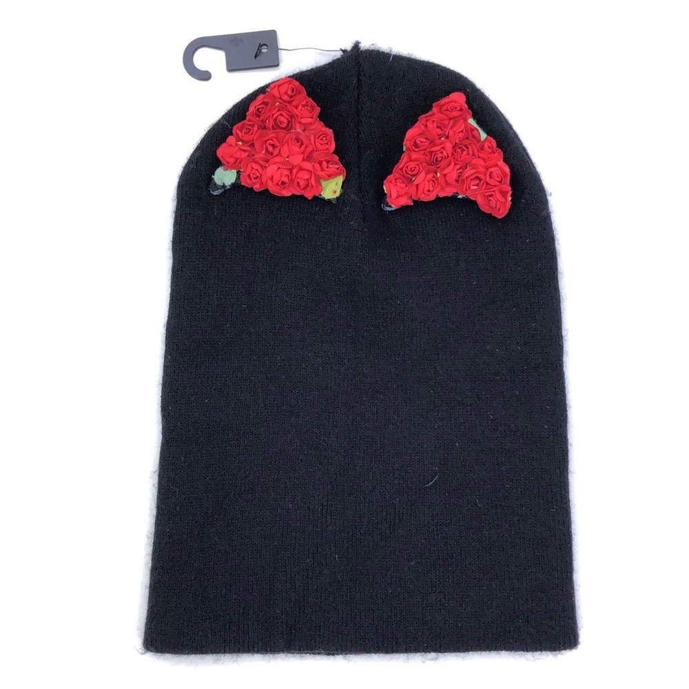 Flawed Natasha Black Rose Wars Beanie Cap Hat